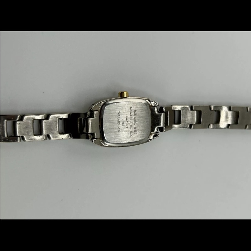 Nine West Slim Rectangular Case Watch New Battery - image 3
